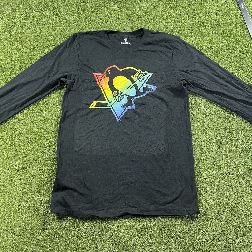 Men's Fanatics Pittsburgh Penguins Long Sleeve T-Shirt S NWOt
